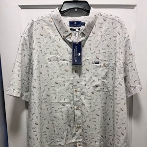 Southern Shirt Co. Boats-N-Coves Baja Short Sleeve Button Shirt 2XL